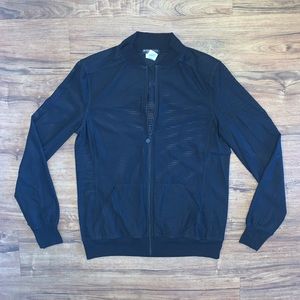 Beyond Yoga Mesh Bomber Jacket